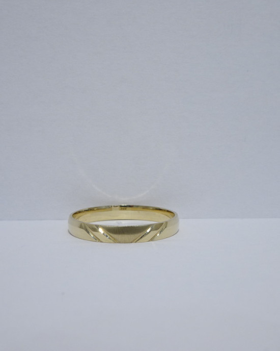 Sárga arany karikagyűrű